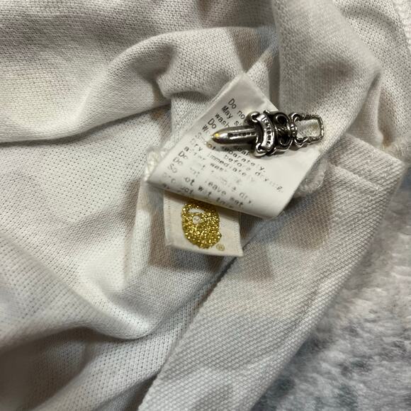 Authentic Bape 2000's White Camo Ape Head Polo L - Picture 6 of 6